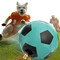 Interactive Dog Soccer Ball Toy, Slow Feeder Treat Dispenser for Dogs 4.6" x 4.6" x 4.6"